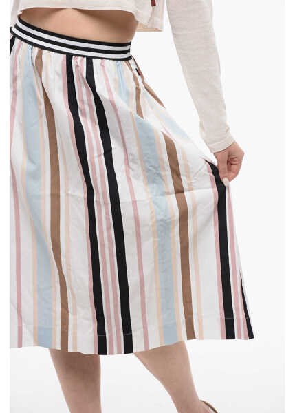 Fuste lungi Woolrich Bayadere Patterned Scully Midi Skirt Multicolor Femei (BM 17004820) 3