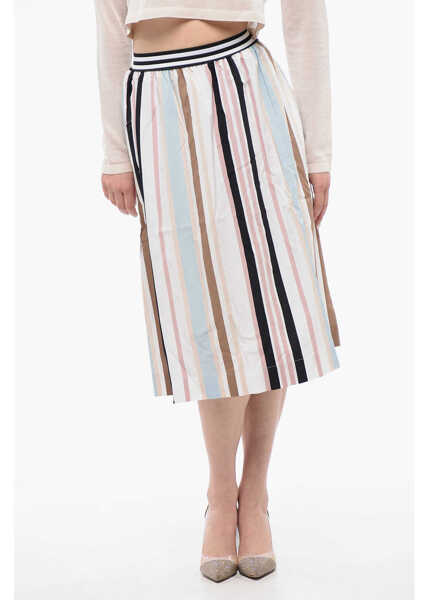 Fuste lungi Woolrich Bayadere Patterned Scully Midi Skirt Multicolor Femei (BM 17004820) 1