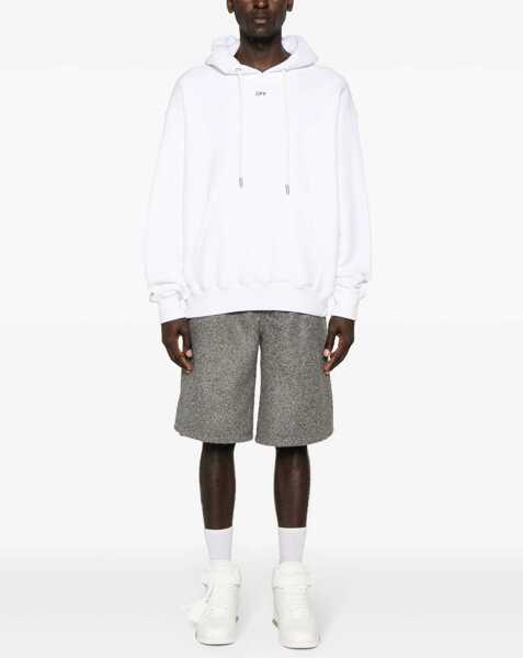 Bluze de trening Off-White Brushed Cotton Off Hoodie White Barbati (BM 17004856) 2
