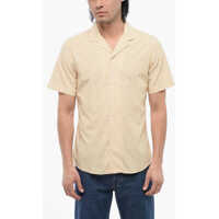 Camasi casual Cc Collection Awning Striped Cotton Bowling Shirt Barbati