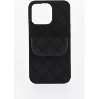 Huse mobil & tablete Bottega Veneta Braided Iphone 13 Pro Cover With With Airpods Holder