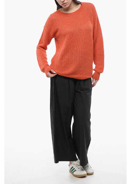 Pulovere Woolrich Crew Neck Linen Sweater Orange Femei (BM 17005003) 4