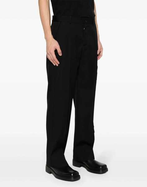 Pantaloni casual Off-White Virgin Wool Pants With 23 Embroidery Black Barbati (BM 17005372) 3