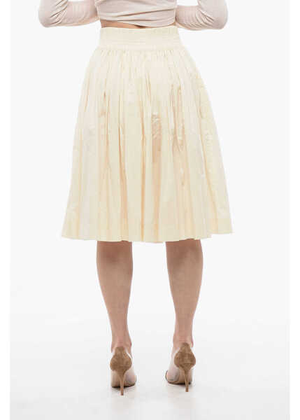 Fuste lungi Woolrich High Waisted Circle Shirt Beige Femei (BM 17005408) 2