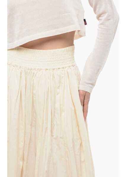 Fuste lungi Woolrich High Waisted Circle Shirt Beige Femei (BM 17005408) 3