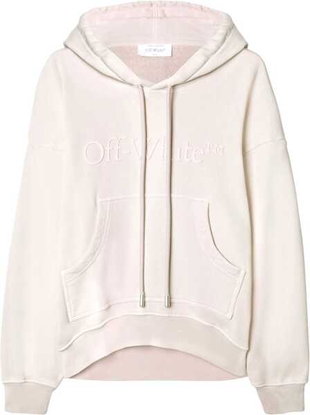 Bluze de trening Off-White Maxi Hoodie Laundry With Logo And Patch Pocket Pink Femei (BM 17005438) 1