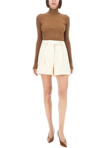 Pantaloni scurti Thelatest Shorts Bea IVORY Femei (BM 17005555) 2