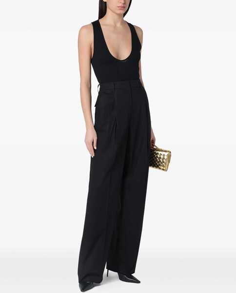 Pantaloni casual Thelatest Poplin Pants BLACK Femei (BM 17005651) 2