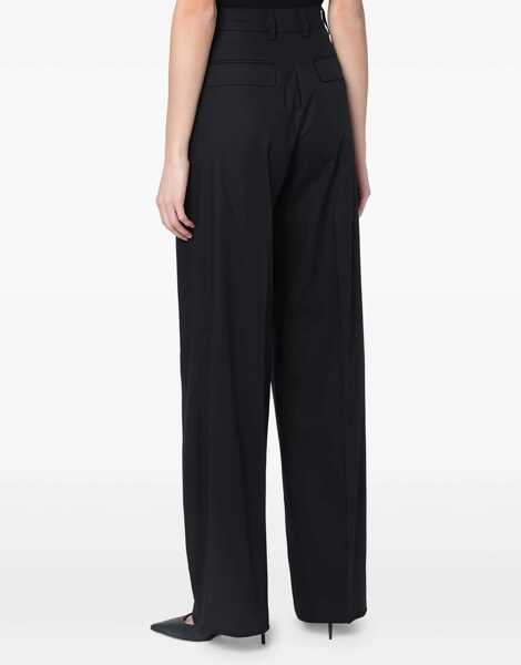 Pantaloni casual Thelatest Poplin Pants BLACK Femei (BM 17005651) 4