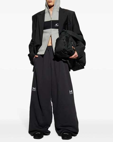 Bluze de trening Balenciaga Loop Sports Icon Hoodie GREY Femei (BM 17005987) 2