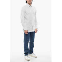 Camasi casual CORNELIANI pentru Barbati - Camasi casual CORNELIANI Balanced Stripe Cotton Shirt With Spread Collar White Barbati (BM 17006095) - B-mall.ro