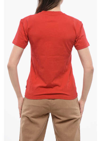 Tricouri Woolrich Crew Neck Monochrome Cotton T-Shirt Red Femei (BM 17006263) 2