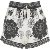 Pantaloni scurti Shorts with floral pattern Femei