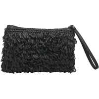 Genti plic Dama - Genti plic GIANNI CHIARINI Clutch in raffia Marcella Black Femei (BM 17007943) - B-mall.ro