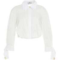 Bluze Blouse with strass and double collar Femei