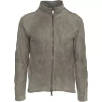 Geci de piele Leather jacket with seam details Barbati