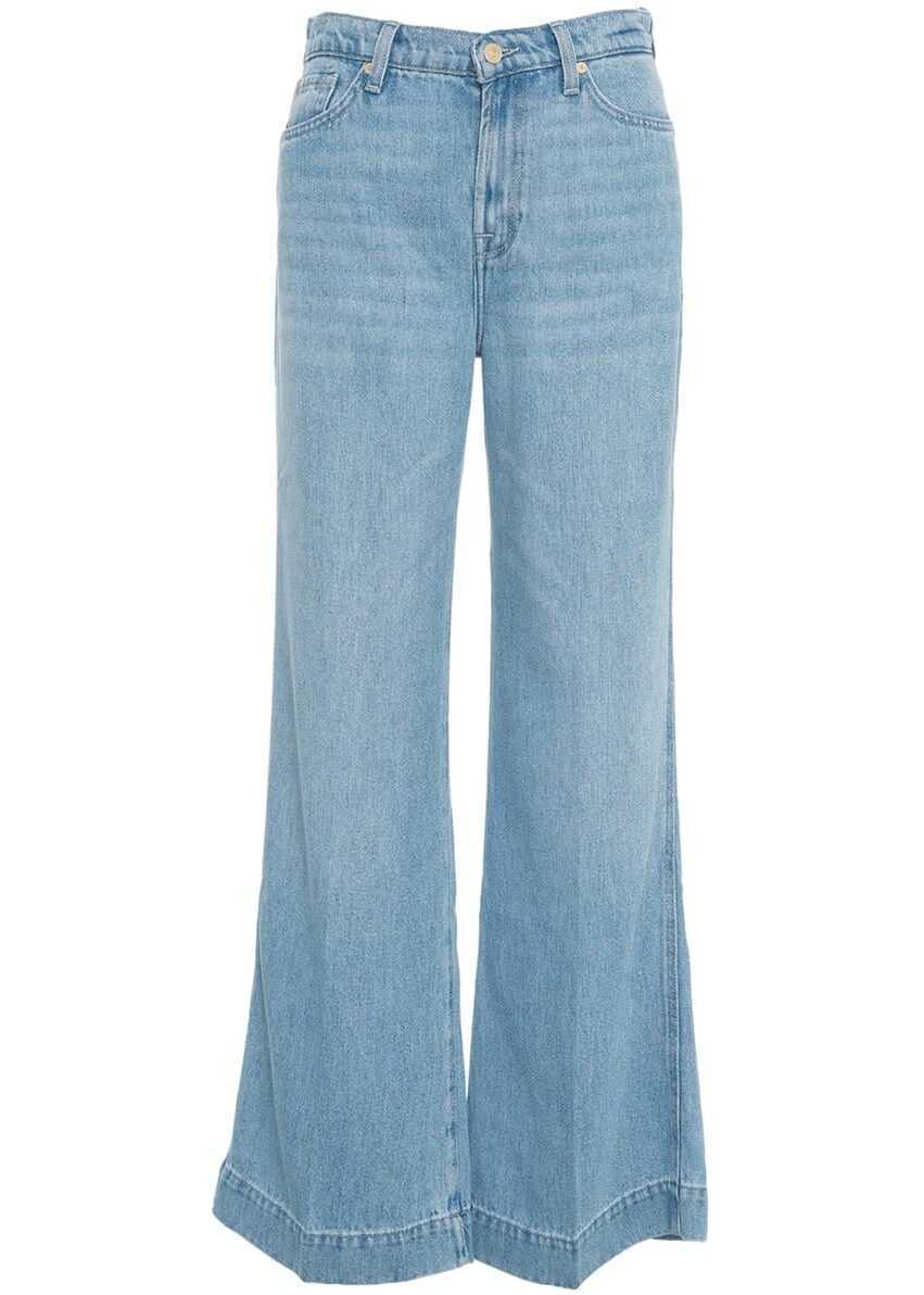Pantaloni casual 7 For All Mankind Flared jeans Modern Dojo Tailorless Blue Femei (BM 17008630) 2