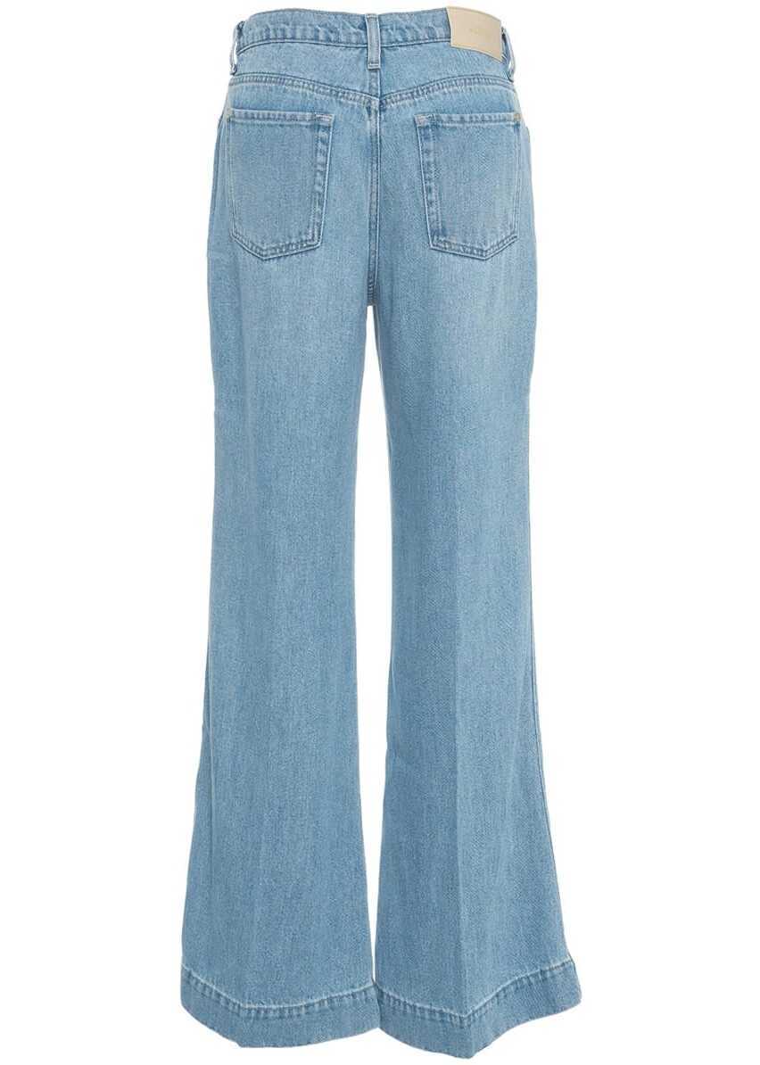 Pantaloni casual 7 For All Mankind Flared jeans Modern Dojo Tailorless Blue Femei (BM 17008630) 3