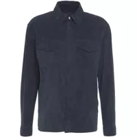 Geci de piele Overshirt in suede Barbati
