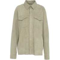 Geci de piele Overshirt in suede Barbati