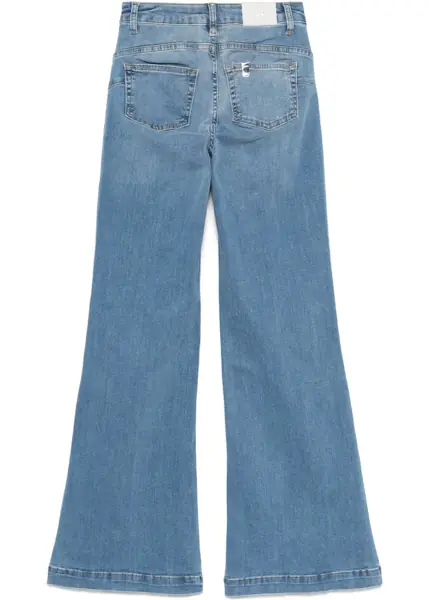 Pantaloni casual Liu Jo Flared bottom up jeans Blue Femei (BM 17009674) 2