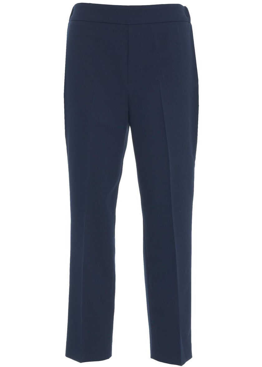 Pantaloni eleganti Liu Jo Checked chino pants Blue Femei (BM 17009854) 2