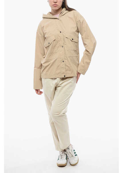 Jachete Woolrich Hooded Tickseed Windbreaker Beige Femei (BM 17012638) 4