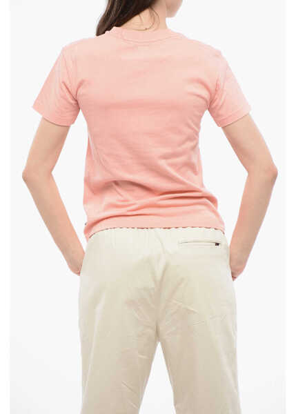 Tricouri Woolrich Crew Neck Monochrome Cotton T-Shirt Pink Femei (BM 17012647) 2