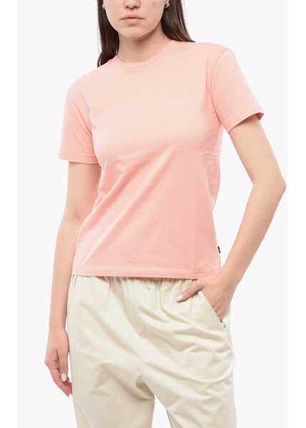 Tricouri Woolrich Crew Neck Monochrome Cotton T-Shirt Pink Femei (BM 17012647) 1