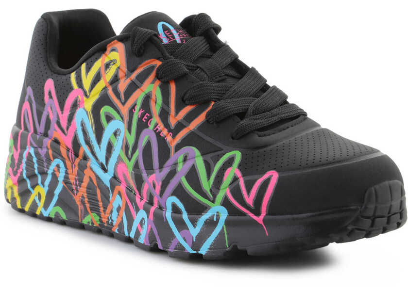 Sneakers SKECHERS UNO LITE - SPREAD THE LOVE Black Femei (BM 17012818) 1