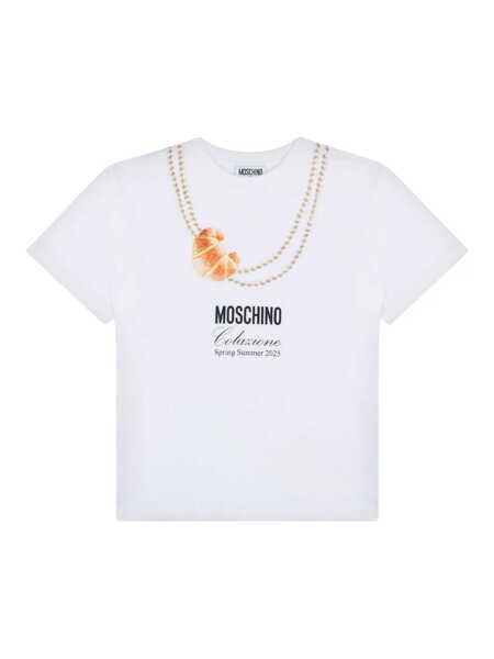 Tricouri Moschino SHORT SLEEVED MAXI T-SHIRT White Fete (BM 17013537) 1