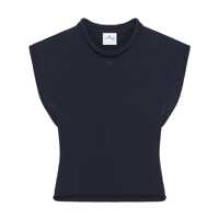 Tricouri Courrèges Blue Navy T-Shirt With Butterfly Sleeves Femei
