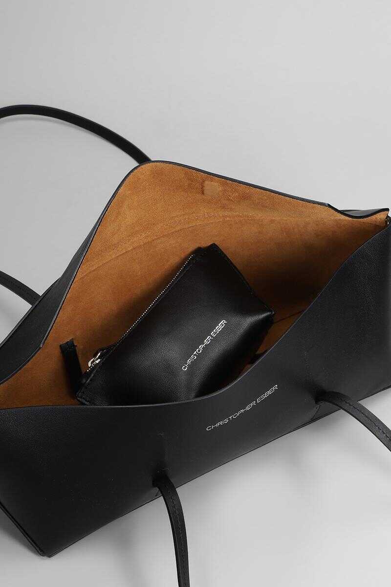 Genti de umar CHRISTOPHER ESBER Christopher Esber Gondola Mini Shoulder Bag Black Femei (BM 17015898) 4