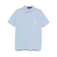 Tricouri Polo Polo Ralph Lauren Cotton Polo In Pastel Blu With Logo Barbati