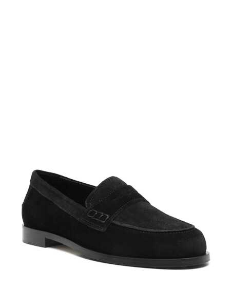 Mocasini AEYDE Aeyde Oscar Cow Suede Leather Black Shoes Black Femei (BM 17017299) 2