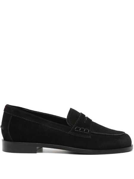 Mocasini AEYDE Aeyde Oscar Cow Suede Leather Black Shoes Black Femei (BM 17017299) 1