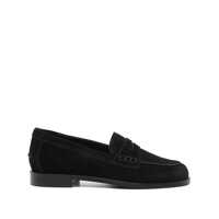 Mocasini Aeyde Oscar Cow Suede Leather Black Shoes Femei