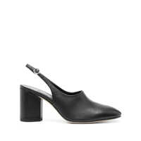 Pantofi cu toc Aeyde Jamila Nappa Leather Black Shoes Femei