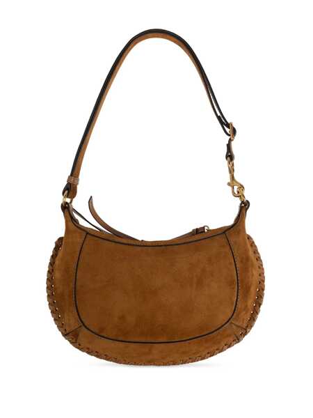 Genti de umar Isabel Marant Oskan Moon Brown Crossbody Bag With Front Logo Print In Suede Woman BROWN Femei (BM 17020473) 3