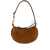 Isabel Marant 'Oskan Moon' Brown Crossbody Bag With Front Logo Print In Suede Woman BROWN