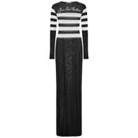 Rochii Jean Paul Gaultier The Knit Signature Marinière Long Dress Femei