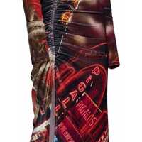 Rochii Jean Paul Gaultier Dama - Rochii Jean Paul Gaultier Jean Paul Gaultier The Velvet Pigalle Long Dress RED Femei (BM 17020578) - B-mall.ro