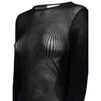 Rochii Jean Paul Gaultier Dama - Rochii Jean Paul Gaultier Jean Paul Gaultier The Morphing Pinstripes Long Dress Black Femei (BM 17020581) - B-mall.ro