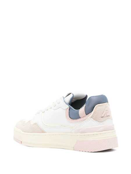 Sneakers AUTRY Autry Sneakers Clc Low Leather And Suede Color White And Peach Whip WHITE, PINK Femei (BM 17020614) 3