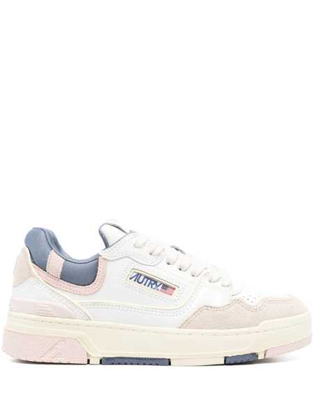 Sneakers AUTRY Autry Sneakers Clc Low Leather And Suede Color White And Peach Whip WHITE, PINK Femei (BM 17020614) 1