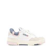 Sneakers Autry Sneakers Clc Low Leather And Suede Color White And Peach Whip Femei