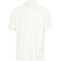 Tricouri Polo Maison Margiela Beige Cotton Polo With Embroidered Logo Barbati