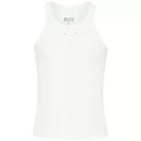 Topuri Maison Margiela Logo Cotton Blend Tank Top Barbati