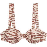 Sutiene Bikini top with animal print Femei