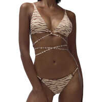 Imbracaminte Love Stories Dama - Sutiene Love Stories Bikini top with animal print Beige Femei (BM 17021917) - B-mall.ro